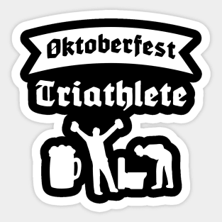 Oktoberfest Triathlete - For Beer Lovers Sticker